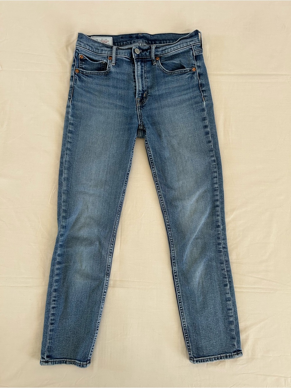 GAP Vintage Slim Mid-Rise Cropped Jeans Medium Blue Size 4L